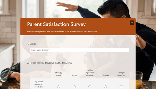 Parent satisfaction survey