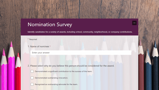 Nomination survey