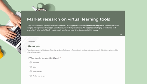 Market research on virtual learning
