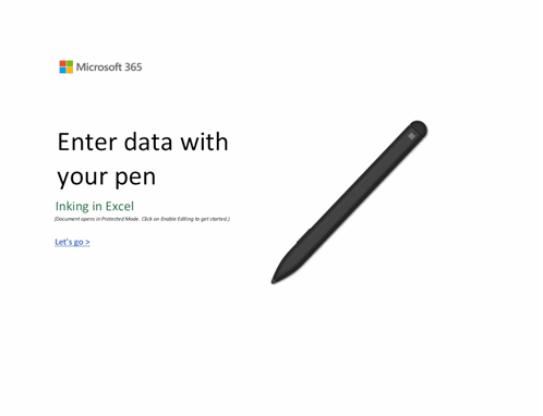 Excel Surface Pen tutorial Excel Surface Pen tutorial