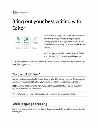 Editor in Word Tutorial