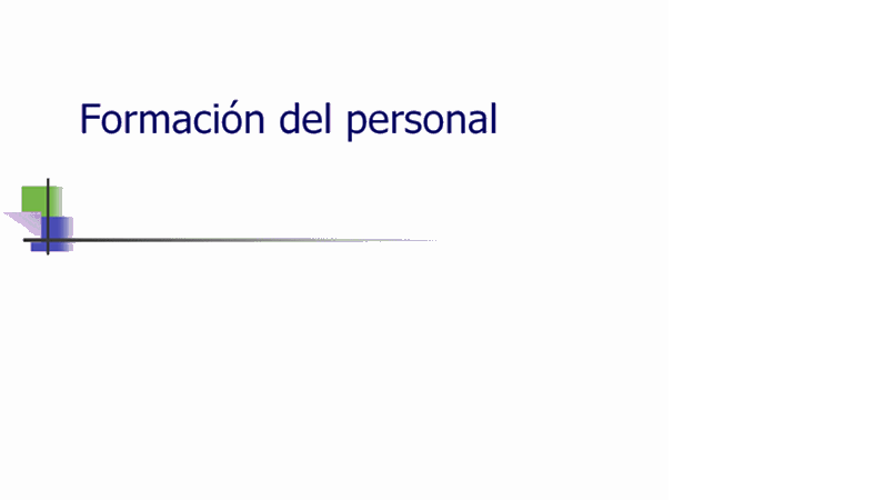 Presentación de cursos para personal
