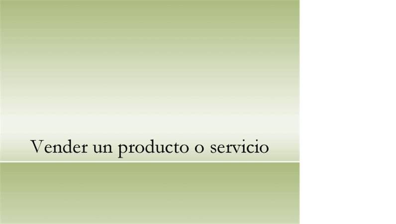 Presentación de un producto o servicio