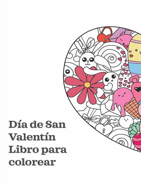 Libro para colorear del Día de San Valentín