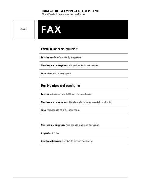 Fax de combinación de correspondencia (tema Intermedio)