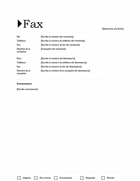 Ejemplos De Fax 4522