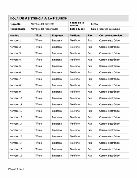 Registro De Asistencia Semanal A Clase