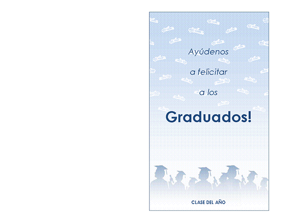 Invitación a la fiesta de graduación (diseño Fiesta de graduación, tarjeta plegada) Invitación a la fiesta de graduación (diseño Fiesta de graduación, tarjeta plegada)