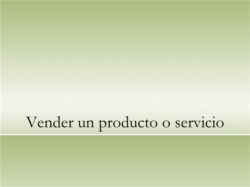 Presentación de un producto o servicio