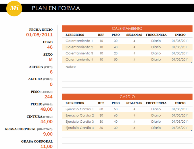 rodear Contradicción talento Plan de entrenamiento