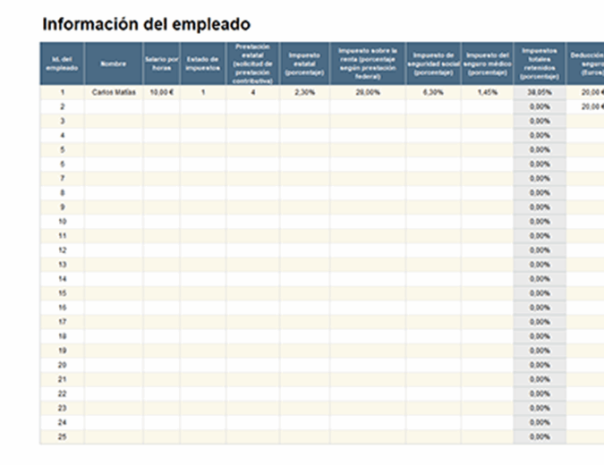 Calculadora De Nominas