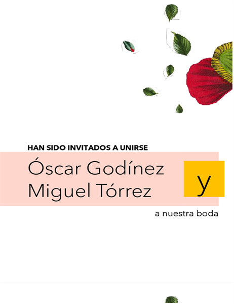 Invitación de boda floral (género neutro) Invitación de boda floral (género neutro)