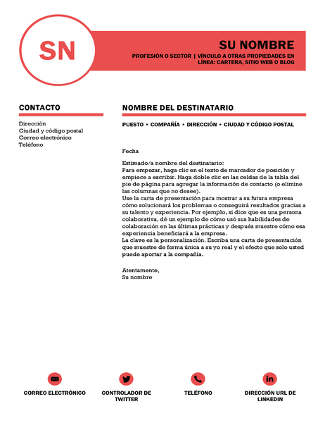 Carta de presentación impecable diseñada por MOO Carta de presentación impecable diseñada por MOO