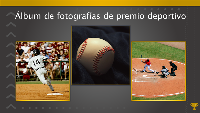Álbum de fotografías de premio deportivo Álbum de fotografías de premio deportivo