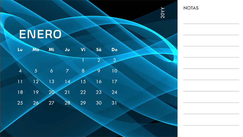 Calendario fotográfico de imágenes abstractas Calendario fotográfico de imágenes abstractas