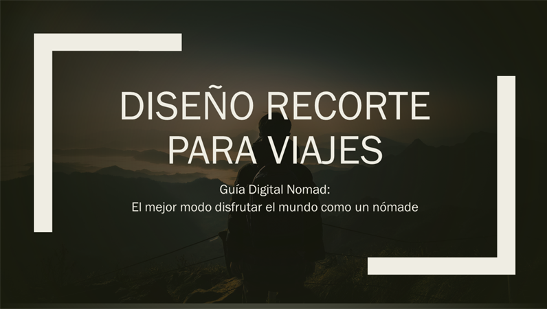 Diseño Recorte para viajes Diseño Recorte para viajes