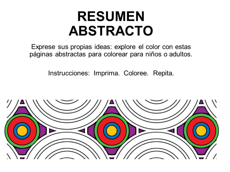 Libro para colorear abstracto Libro para colorear abstracto