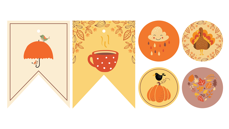 Imprimibles para fiesta de otoño Imprimibles para fiesta de otoño