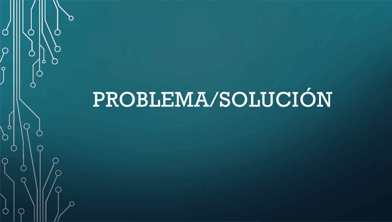 Ciclo problema - solución 