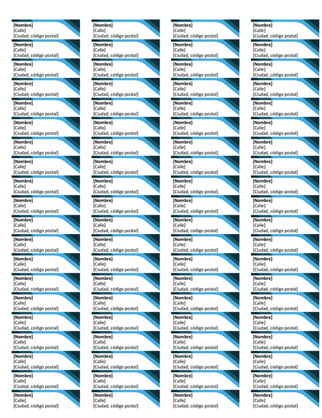 Etiquetas azules (80 por página) Etiquetas azules (80 por página)
