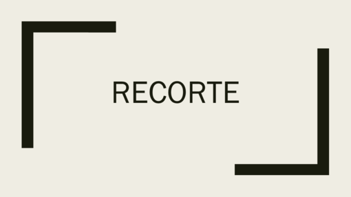 Recorte Recorte
