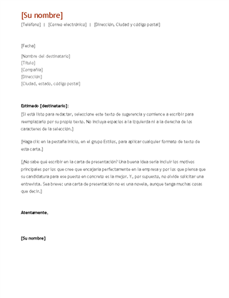 Currículum y carta de presentación (diseño cronológico)