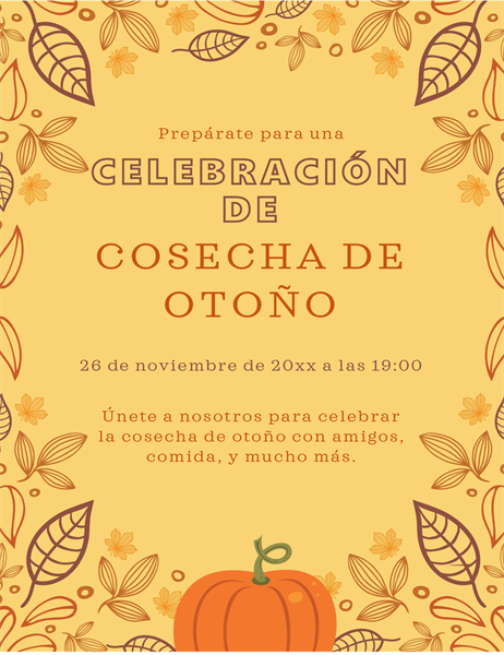 Folleto de otoño Folleto de otoño