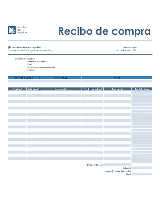 Recibo De Compra Y Venta 9151