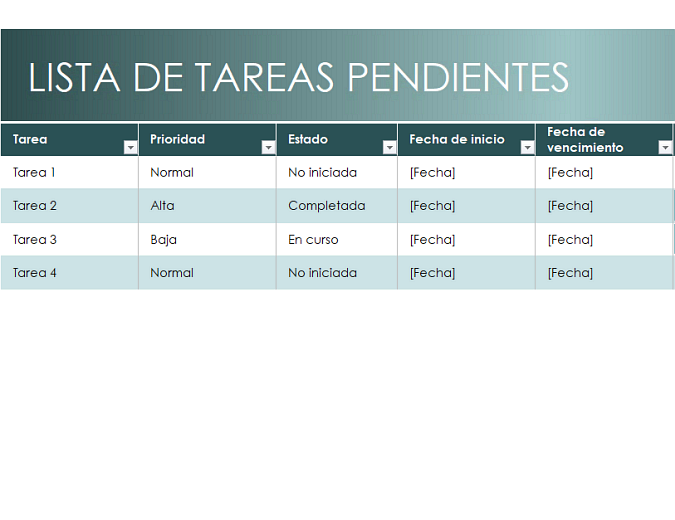 Lista de tareas pendientes simple Lista de tareas pendientes simple