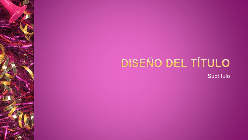 Diseño de diapositivas Celebración Diseño de diapositivas Celebración