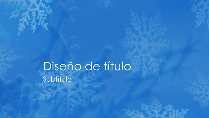 Diapositivas del diseño Copos de nieve Diapositivas del diseño Copos de nieve