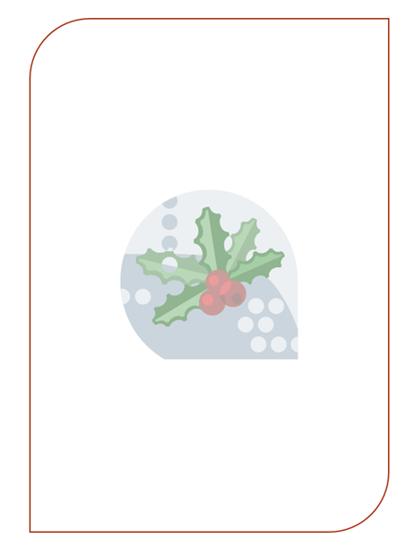 Diseño de fondo navideño (con marca de agua de hojas de muérdago)