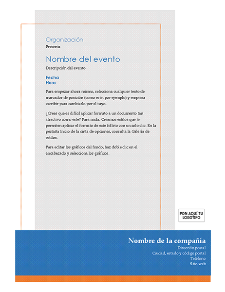 Folleto de evento genérico Folleto de evento genérico