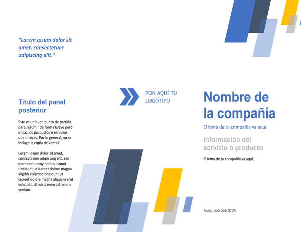 Folleto (diseño de barras) Folleto (diseño de barras)