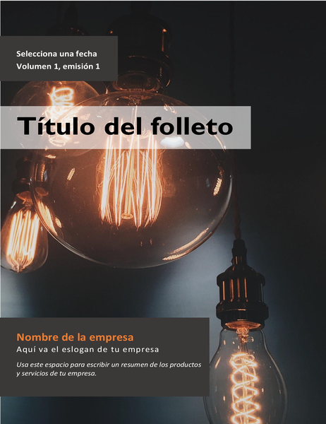 Folleto de publicidad de productos o servicios Folleto de publicidad de productos o servicios