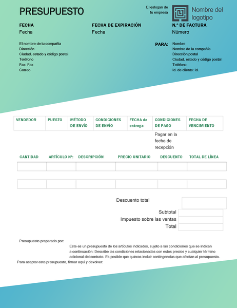 Oferta de venta (diseño de degradado verde) Oferta de venta (diseño de degradado verde)
