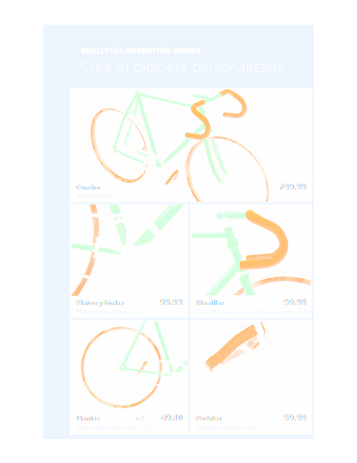 Catálogo de productos de Excel 3D (modelo de bicicletas)