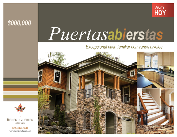 Póster de empresa inmobiliaria (horizontal) Póster de empresa inmobiliaria (horizontal)