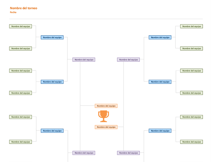 Diagrama de torneo para 16 participantes Diagrama de torneo para 16 participantes
