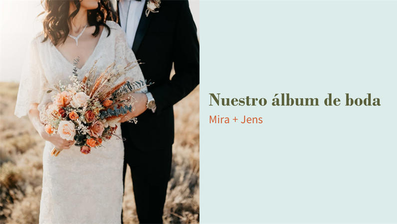 Álbum de boda floral Álbum de boda floral