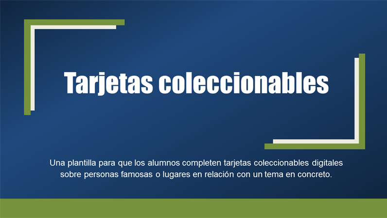 Tarjetas coleccionables Tarjetas coleccionables