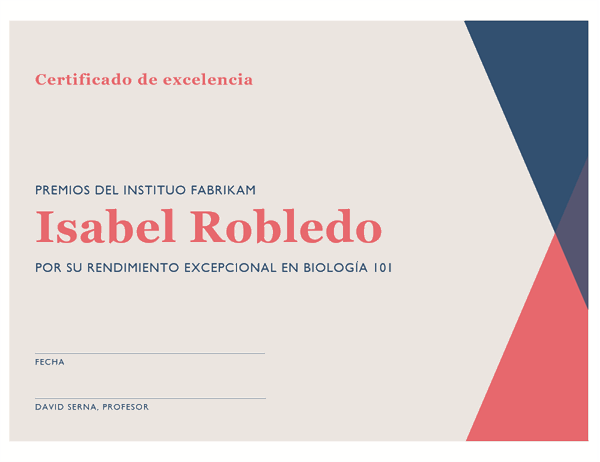 Certificado de logro de secundaria Certificado de logro de secundaria