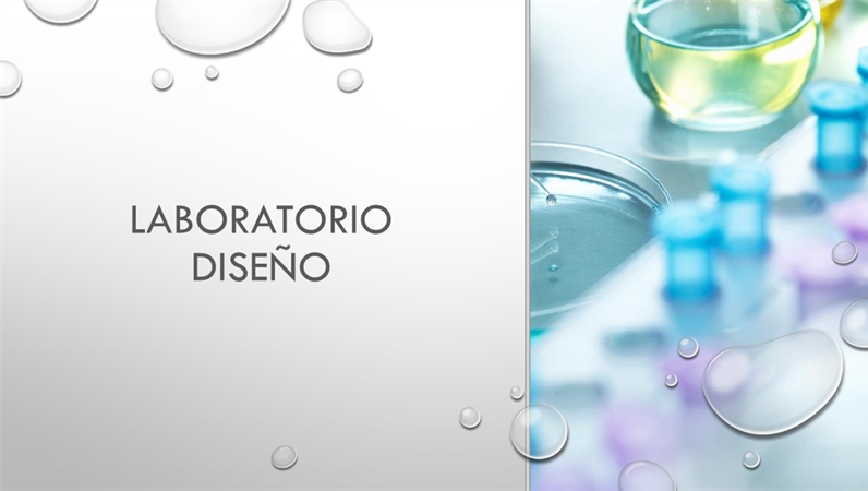Diseño de gota para laboratorio Diseño de gota para laboratorio