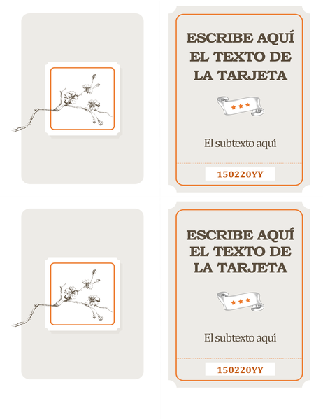 Tarjeta para cada día con un pergamino Tarjeta para cada día con un pergamino