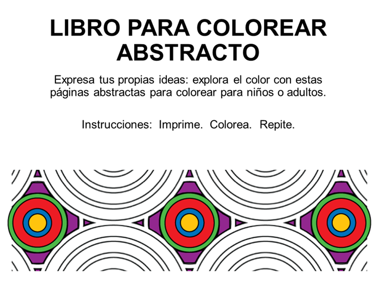Libro para colorear abstracto
