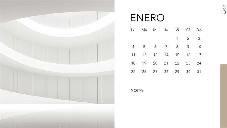 Calendario de fotos de arquitectura Calendario de fotos de arquitectura