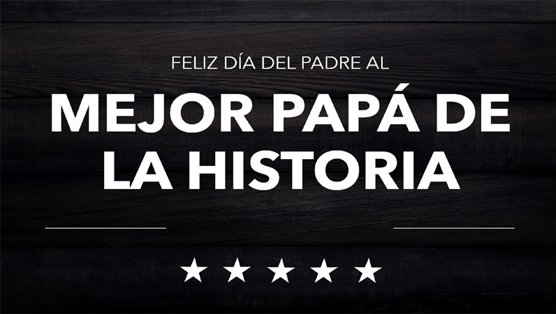 Cartas tipográficas del Día del Padre Cartas tipográficas del Día del Padre