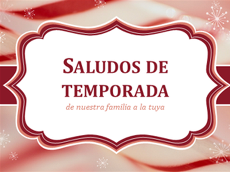 Tarjetas navideñas con bastón de caramelo espiralado (2 por página) Tarjetas navideñas con bastón de caramelo espiralado (2 por página)