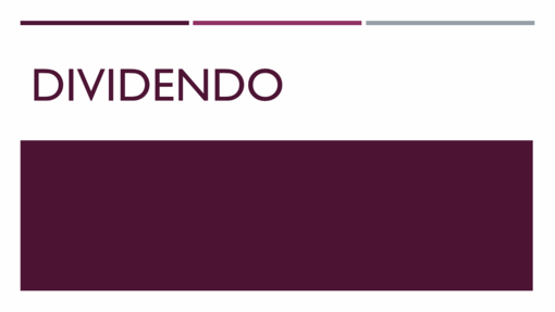 Dividendo Dividendo