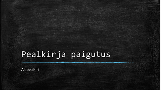 Tahvliga haridusteemaline esitlus (laiekraan) Tahvliga haridusteemaline esitlus (laiekraan)